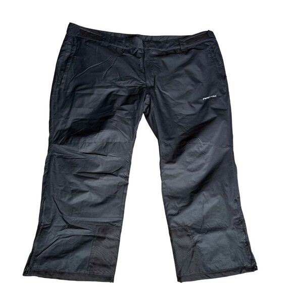 Arctix Snow Ski Pants Men’s Sz 4XL Short Black Zippered Ankles Adjustable Waist - Picture 1 of 14